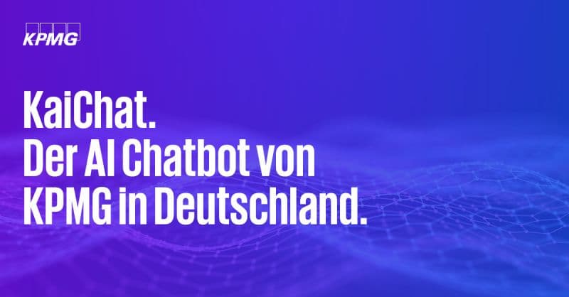 Kai Chat. Der AI Chat von KPMG in Deutschland.
